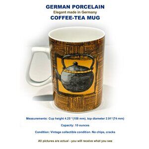 GERMAN PORCELAIN Elegant made in Germany COFFEE-TEA MUG